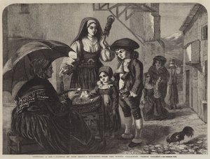 Dépenser un sou (gravure) - English School