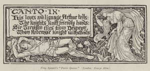 La Reine des Fées de Spenser (gravure) - English School
