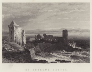 Château de St Andrews (gravure) - English School