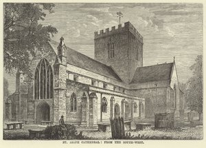 Cathédrale de St Asaph, vue du sud-ouest - English School