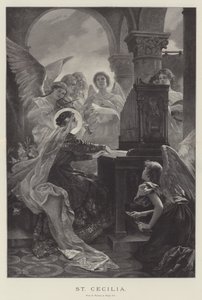 Sainte Cécile (gravure) - English School