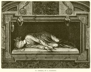 Sainte Cécile, par S. Maderno - English School