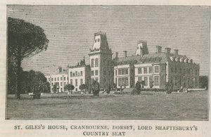 Maison de St Giles, Cranbourne, Dorset, résidence de campagne de Lord Shaftesbury - English School