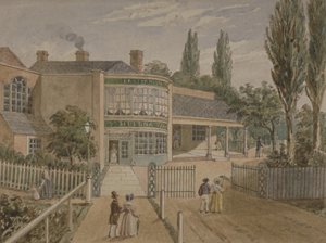 Jardins de thé de Sainte-Hélène, Lower Road, Rotherhithe, vers 1860 - English School