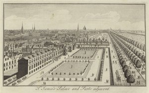 Le Palais de St James et les environs, Londres - English School