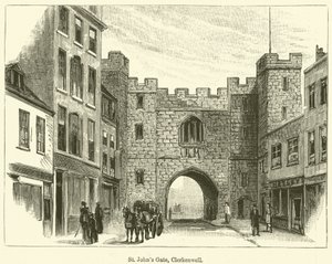 La porte de St John, Clerkenwell (gravure) - English School