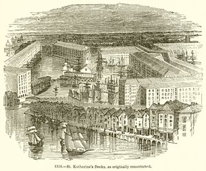 Docks de St. Katherines, tels qu