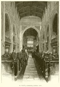 St. Marys, Cambridge, vue vers l