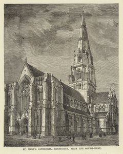 Cathédrale Sainte-Marie, Édimbourg, depuis le sud-ouest - English School