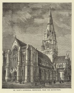 Cathédrale Sainte-Marie, Édimbourg, depuis le sud-ouest - English School