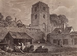 Église Sainte-Marie montrant le vieux mur 1824 - English School