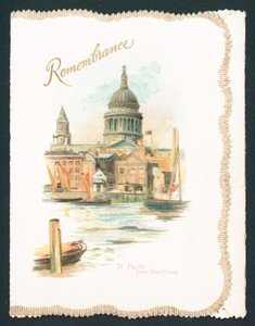 Saint Paul depuis Blackfriars - Souvenir, carte - English School