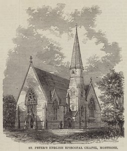 Chapelle épiscopale anglaise Saint-Pierre, Montrose (gravure) - English School