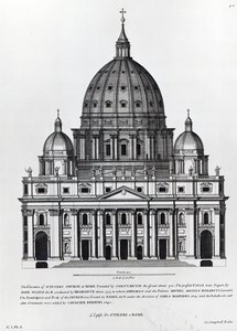 Saint-Pierre, Rome, gravé par C. Campbell