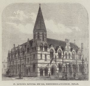 Écoles nationales de St Saviour, Northumberland-Street, Poplar (gravure) - English School
