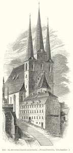 Église St Severus à Erfurth (gravure) - English School