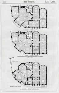 Club Saint-Étienne, Westminster (gravure) - English School