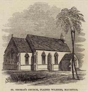 Église Saint-Thomas, Plaines Wilhems, Maurice (gravure) - English School