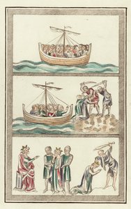 Sainte Ursule avec ses compagnes vierges, martyre de Sainte Ursule, martyre de Saint Alban - English School