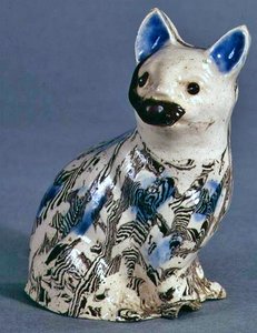 Chat en agate solide de Staffordshire, vers 1745