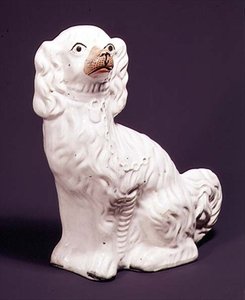 Figure de chien de Staffordshire, milieu du 19ème siècle