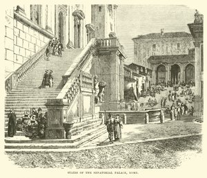 Escaliers du Palais sénatorial, Rome - English School
