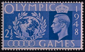 Timbre commémorant les Jeux Olympiques de Londres 1948 - English School