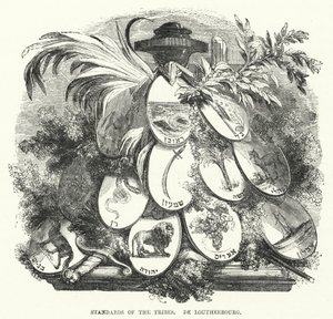 Étendards des tribus, De Loutherbourg (gravure) - English School