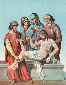 Station XIV Christ est déposé dans le Saint-Sépulcre