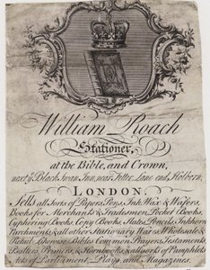 Papetier, William Roach, carte de visite - English School