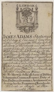 Papetiers, James Adams, carte de visite - English School