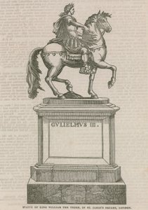 Statue du roi Guillaume III, à St Jamess Square, Londres - English School
