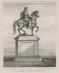 Statue du roi Guillaume III, à St Jamess Square, Londres - English School