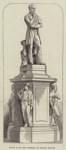 Statue de M. John Cockerill à Seraing, Belgique (gravure) - English School