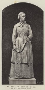 Statue de Sœur Dora, par M. F. Williamson, Esher (gravure) - English School