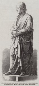 Statue du défunt Lord Cockburn, par W Brodie, RSA, récemment placée dans la maison du Parlement, Édimbourg - English School