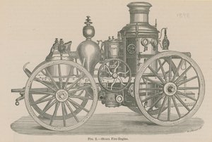Machine à vapeur de pompiers - English School