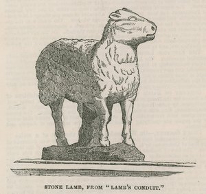 Agneau en pierre de Lambs Conduit - English School