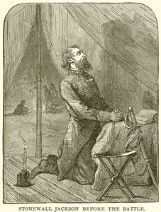 Stonewall Jackson avant la bataille - English School