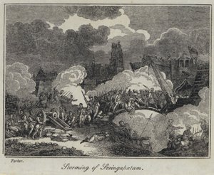 Assaut de Seringapatam (gravure) - English School
