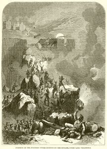 Assaut de la forteresse de Ciudad Rodrigo par les Anglais, sous Lord Wellington - English School