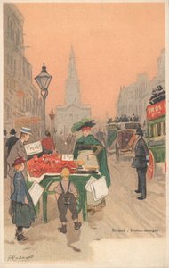 Strand, Londres, marchand ambulant