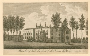 Strawberry Hill, Twickenham, Londres; la résidence de M. Horace Walpole - English School