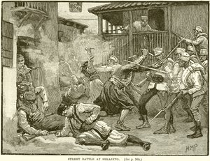 Bataille de rue à Sarajevo - English School