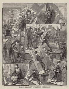 Industrie de la rue des enfants de Londres (gravure)