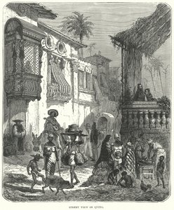 Street View à Quito (gravure) - English School