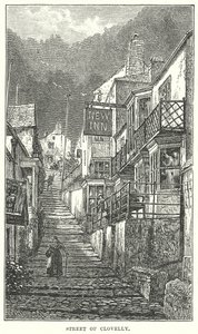 Rue de Clovelly (gravure) - English School