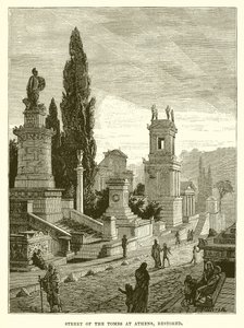 Rue des Tombeaux à Athènes, restaurée