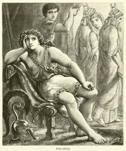 Achille boudeur (gravure) - English School