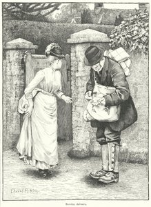 Livraison le dimanche (gravure) - English School
